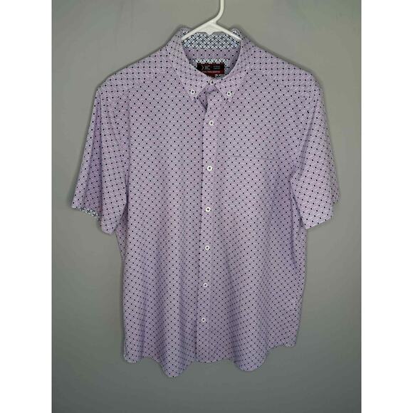 Johnston & Murphy XC4 Extreme Comfort Button-Down Shirt Purple Men's Size Small - Picture 2 of 8